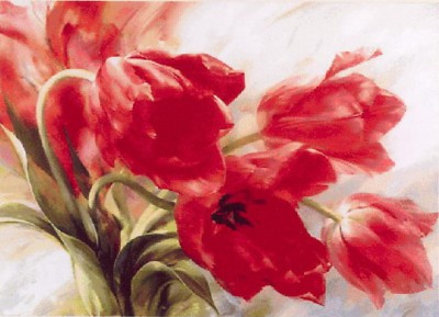 I love cross stitch IL-001 Red Tulips in the Wind.jpg
