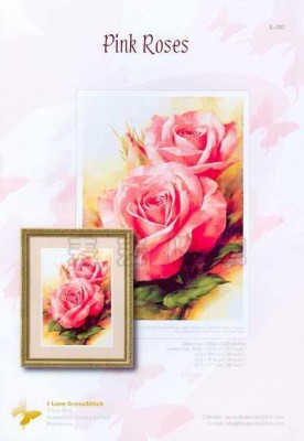 I love cross stitch IL-002 Pink Roses.jpg